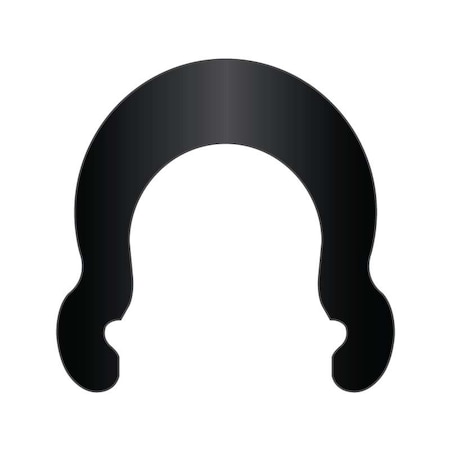 Rotor Clip External Retaining Ring, Steel Black Phosphate Finish, 0.313 in Shaft Dia RG-031